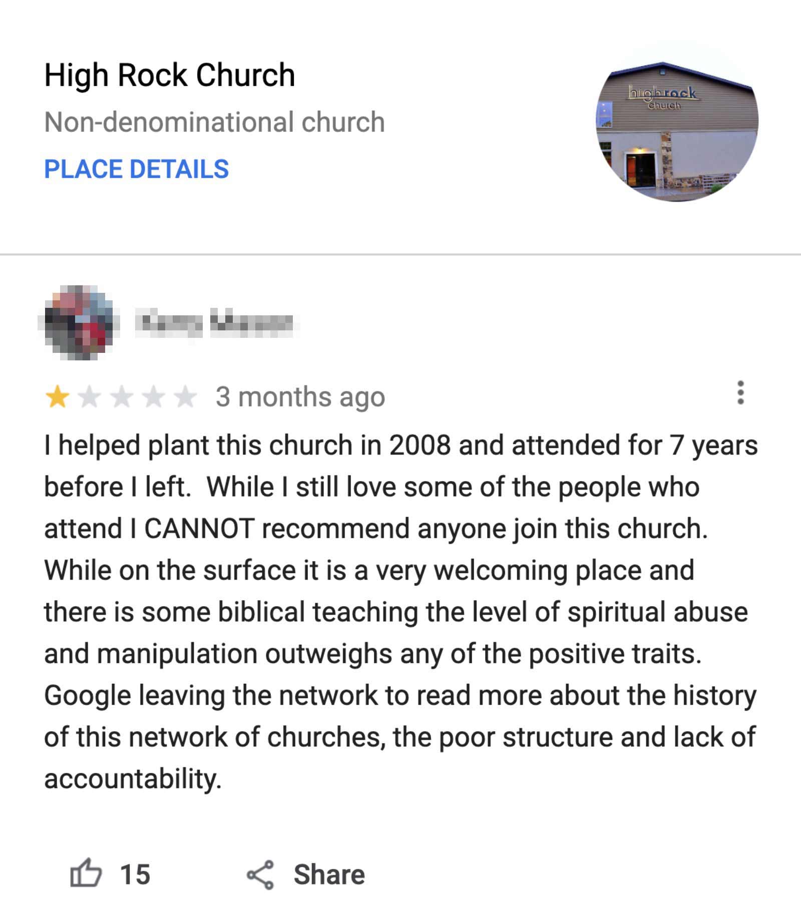 High Rock Church - Online Reviews from Social Media